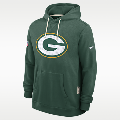 Sudadera con gorro sin cierre Nike Dri-FIT de la NFL para hombre Green Bay Packers Initial Home Sideline