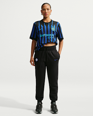 Warehouse Returned Note Inter Milan Phoenix Fleece Women's Nike Football High-Waisted Trousers ...
