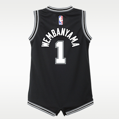 Mono Nike de la NBA para bebé de Victor Wembanyama de los San Antonio Spurs Icon Edition