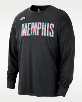 Мужская футболка Memphis Grizzlies Hardwood Classic Essential Nike NBA Long-Sleeve