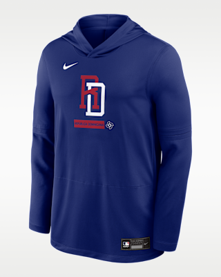 Мужские  Dominican Republic National Baseball Team 2026 World Baseball Classic Nike Dri-FIT Long-Sleeve Hooded Top