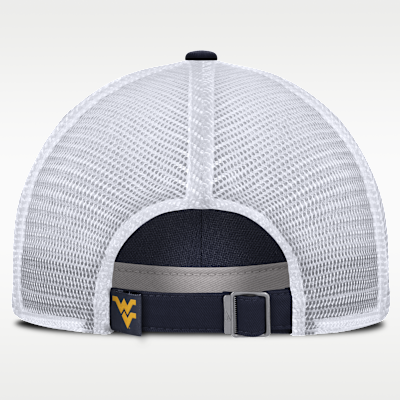 West Virginia On-Field Club Gameday Men's Nike College Trucker Adjustable Hat