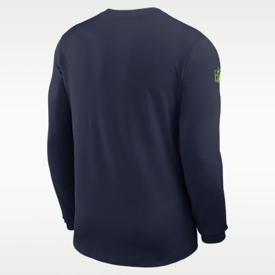 Seattle Seahawks Sideline Coach Men's Nike Dri-FIT NFL Long-Sleeve Top