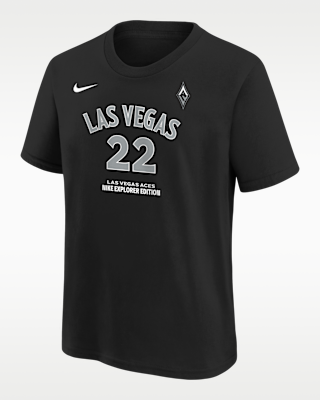 Детская футболка A'Ja Wilson Las Vegas Aces Explorer Edition Big Kids' Nike WNBA