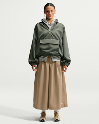 Женские Nike Sportswear Oversized Mid-Rise Poplin Culottes