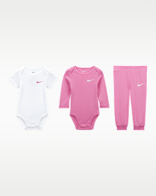 Детские  Nike Baby Essentials Baby (0-6M) 3-Piece Bodysuit and Pants Set