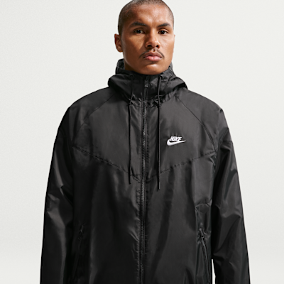 Nike Sportswear Windrunner Men's Hooded Jacket - Black/White - Size XS