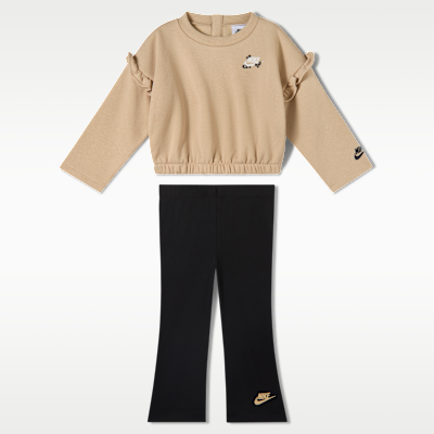 Детские брюки Nike Baby (12-24M) Ruffle Crew and Flared Leggings Set