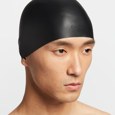 Gorro de entrenamiento de silicona para pelo largo Nike Swim Solid