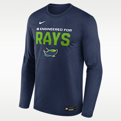 Tampa Bay Rays Authentic Collection Team Issue Men's Nike Dri-FIT MLB Long-Sleeve T-Shirt