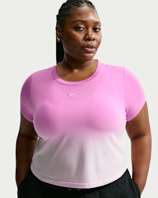 Женская футболка Nike Sportswear Chill Knit Slim Cropped (Plus Size)