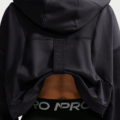 Nike Pro Therma-FIT Fleece Kadın Kapüşonlu Üstü görsel 7