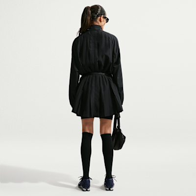 nike long sleeve mini dress Nike Sportswear Chill Knit Women's Tight Long-Sleeve Midi Mini-Rib Dress