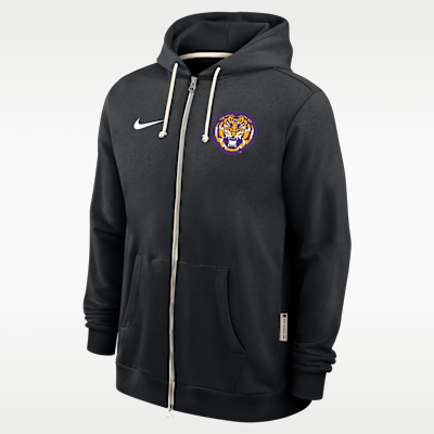 LSU Sideline Men's Nike Dri-FIT College Full-Zip Hoodie