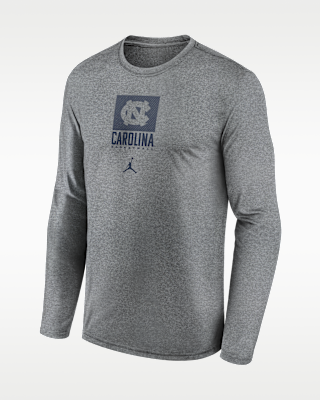 Мужская футболка North Carolina Courtside Jordan Brand Dri-FIT College Long-Sleeve