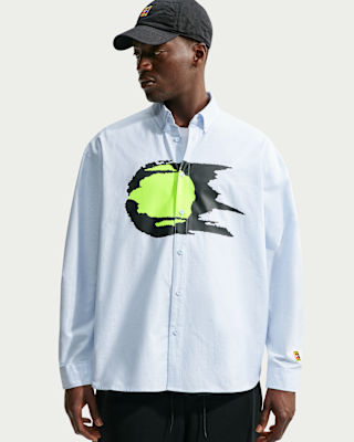 Мужские Nike Club Rules Long-Sleeve Oxford Top