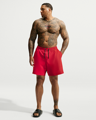 Мужские шорты Nike Swim Contend Essential 7" Brief-Lined Volley Short (Big Tall)