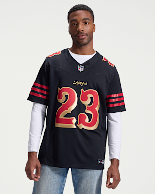 Мужские джерси Christian McCaffrey San Francisco 49ers Rivalries Collection Nike Dri-FIT NFL Limited Jersey