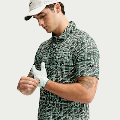 Nike Par Dri-FIT Tartan Camo Print Erkek Golf Polo Üstü görsel 3