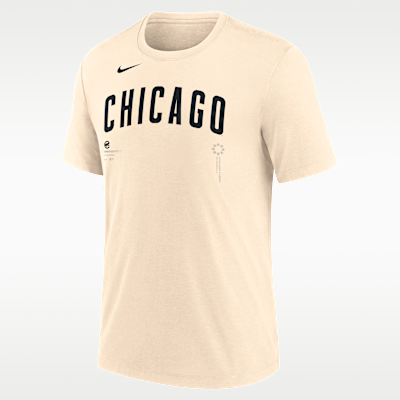 Playera Nike de la MLB para hombre Chicago Cubs Wordmark