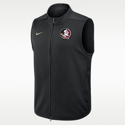 Chaleco universitario Nike Therma-FIT de cierre completo para hombre Florida State Victory