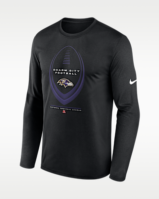Мужская футболка Baltimore Ravens Legend Icon Nike Dri-FIT NFL Long-Sleeve