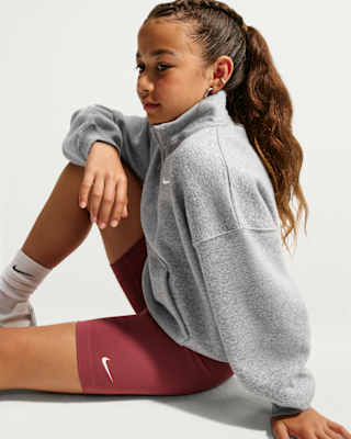 Детские Nike Sportswear Studio Fleece Big Kids' (Girls') Oversized 1/4-Zip Top