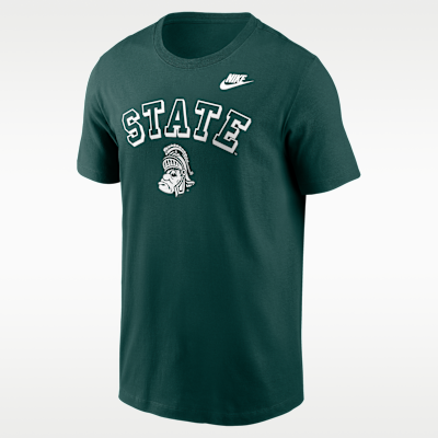 Playera universitaria Nike para hombre Michigan State Legacy Nickname