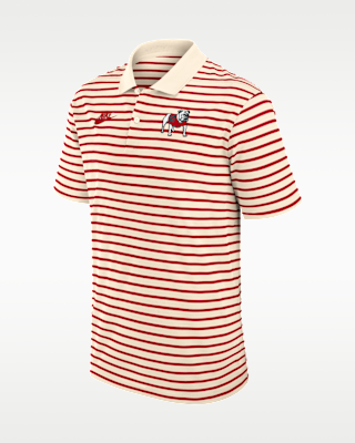 Мужские Georgia Legacy Striped Nike Dri-FIT College Polo