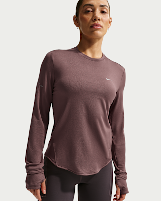 Женские Nike Swift Dri-FIT UV Long-Sleeve Crew-Neck Top для бега