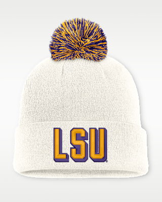 Женские LSU Peak Nike College Cuffed Beanie