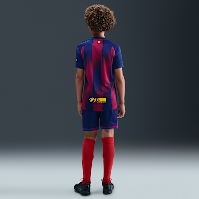 F.C. Barcelona 2025/26 Stadium Home Older Kids' Nike Dri-FIT Football Replica Shirt