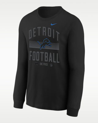 Детская футболка Detroit Lions Hometown Big Kids' Nike NFL Long-Sleeve