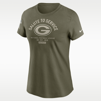 Green Bay Packers Salute to Service Sideline Women's Nike NFL T-Shirt
