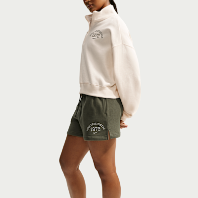 Nike Studio Fleece Orta Kalınlıkta Kadın Şortu görsel 4
