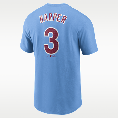 Playera Nike de la MLB para hombre Bryce Harper Philadelphia Phillies Fuse