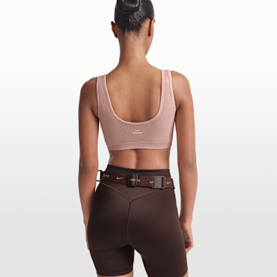 Bra de cuello en forma de U para mujer NikeSKIMS Ribbed Seamless