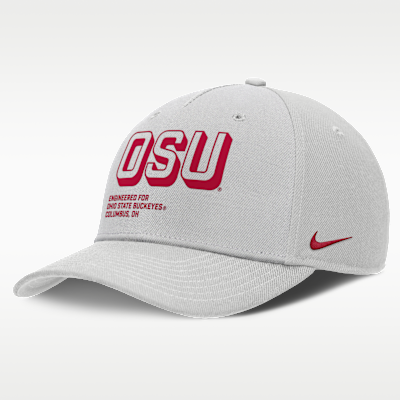 Gorra universitaria Nike ajustable para hombre Ohio State On-Field Primetime Rise