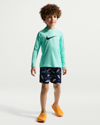 Детские шорты Nike Swim Little Kids' (Boys') Long Sleeve Top Short Set
