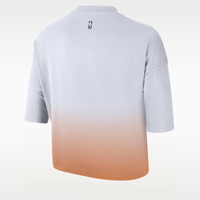 Playera de corte cuadrado Nike de la NBA para mujer Phoenix Suns Courtside City Edition Premium