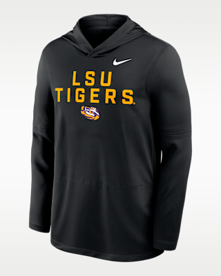 Мужские  LSU Sideline Nike Dri-FIT College Long-Sleeve Hooded Top