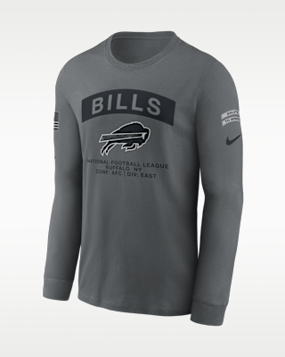 Мужская футболка Buffalo Bills Salute to Service Nike NFL Long-Sleeve