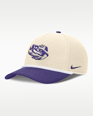 Женские  LSU Primetime Rope 2-Tone Rise Nike College Adjustable Hat