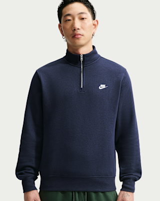 Мужские Nike Sportswear Club 1/2-Zip Fleece Top