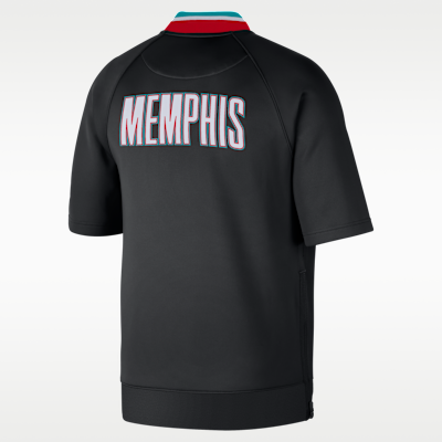 Chaqueta de manga corta Nike Dri-FIT de la NBA para hombre Memphis Grizzlies Hardwood Classics