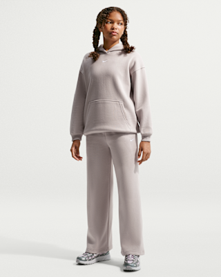 Детские  Nike Sportswear Studio Fleece Girls' Open-Hem Pants