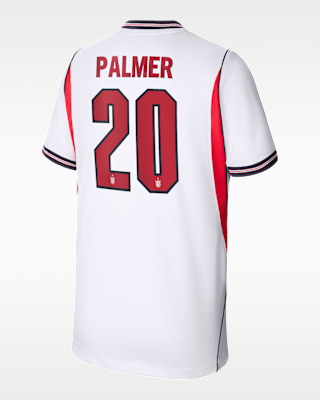 Женские джерси Cole Palmer England National Team 2026 Stadium Home Big Kids' Nike Dri-FIT Soccer Jersey