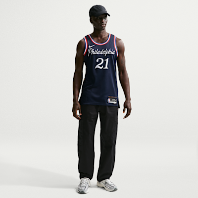 Camisola NBA Swingman Nike Joel Embiid Philadelphia 76ers City Edition para homem