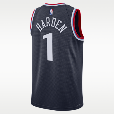 Jersey Nike Dri-FIT de la NBA para hombre James Harden LA Clippers Swingman Icon Edition