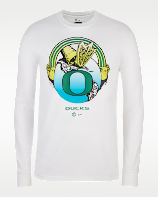 Мужская футболка Nike "Duckin' to Eugene" Long-Sleeve Cotton